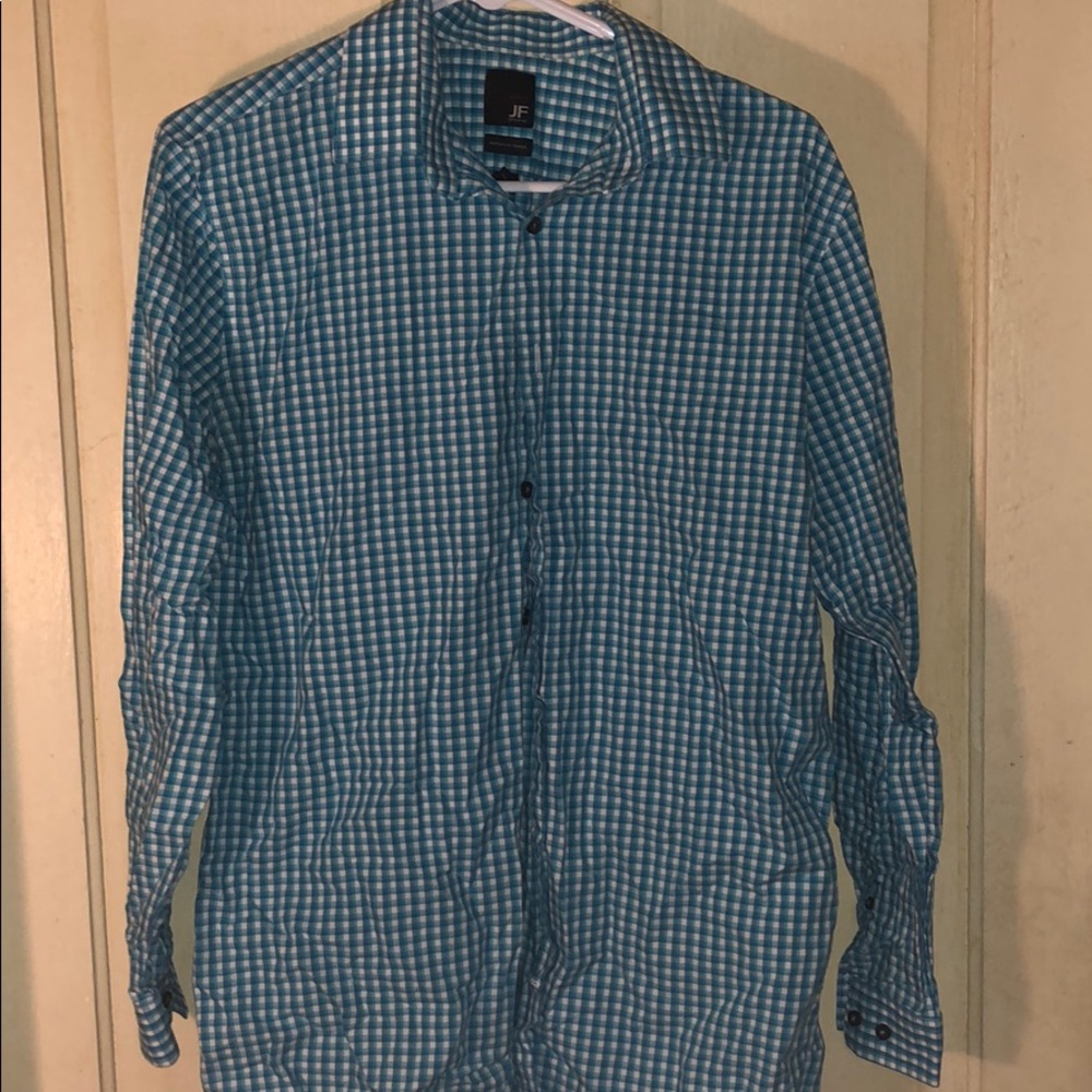 J. Ferrar Plaid Dress Shirt